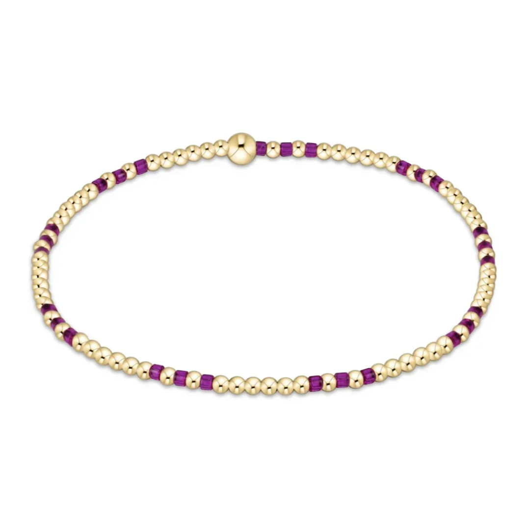 HOPE JOY 2MM BRACELET FUSCHIA