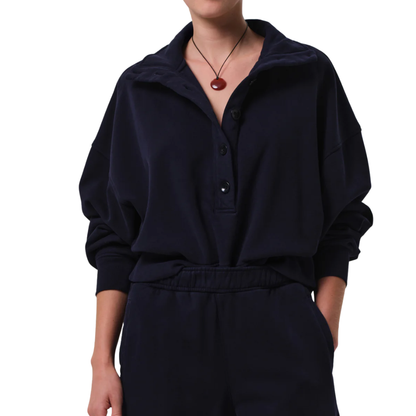 MIRELLE FUNNEL NECK NAVY