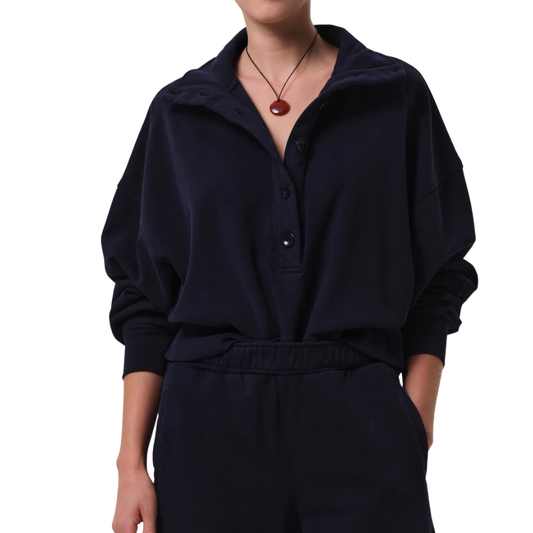 MIRELLE FUNNEL NECK NAVY