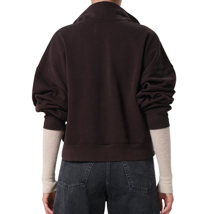 MIRELLE FUNNEL NECK CHOCOLATE
