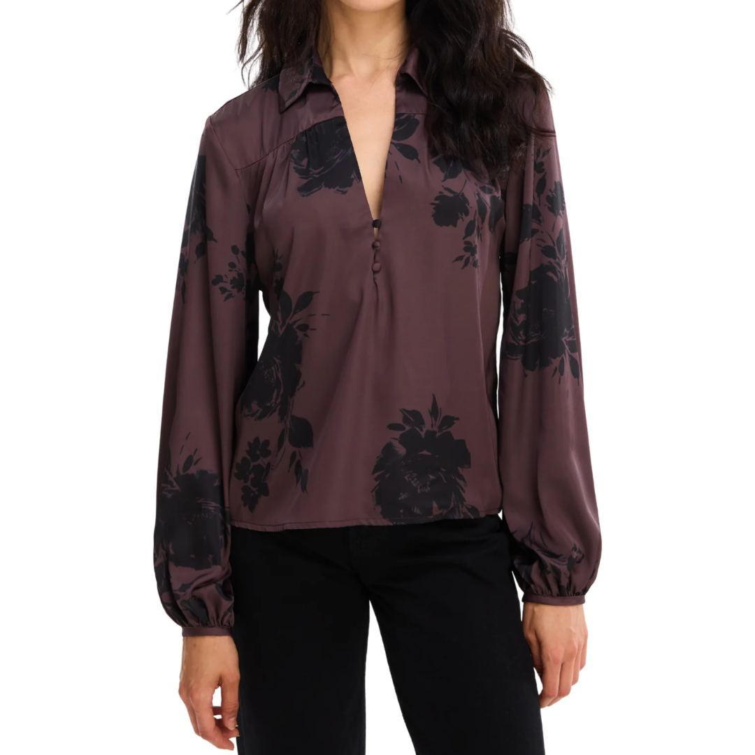 EDEN BLOUSE BROWN