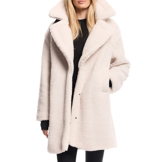 SHERPA MID COAT OATMEAL