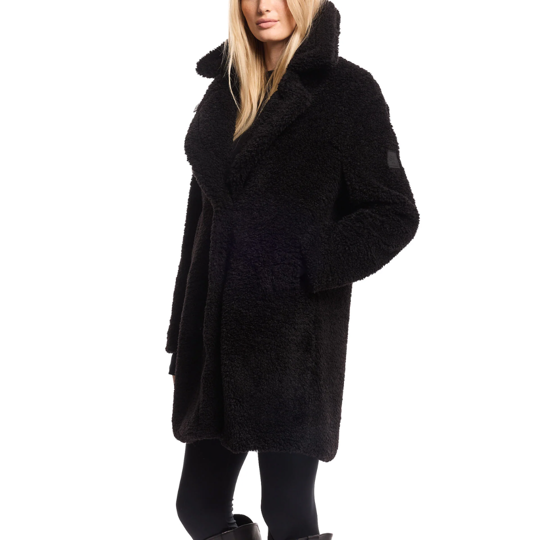 SHERPA MID COAT BLACK