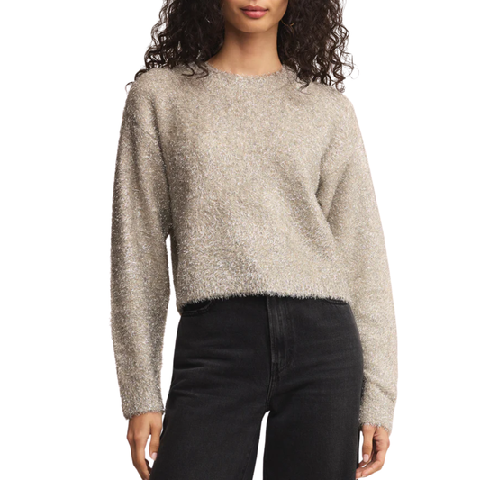 TINSELTOWN SWEATER SILVER