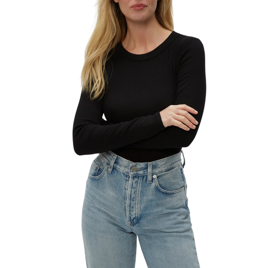 LONG SLEEVE ZOLA CREW TEE BLACK