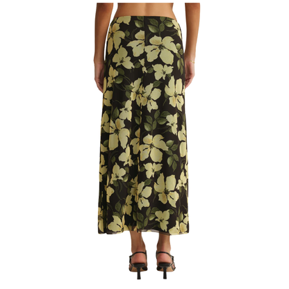 EDA REN FLORAL MESH MIDI SKIRT