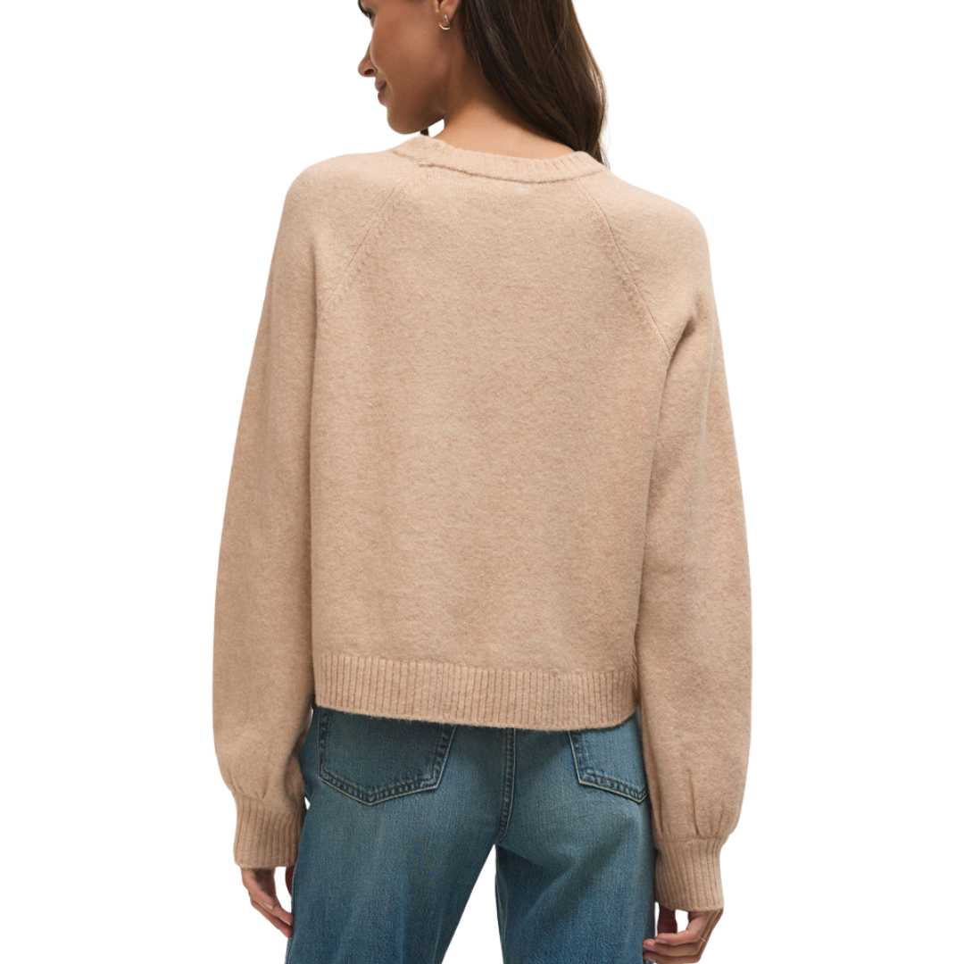 COMING UP SWEATER LIGHT CAMEL