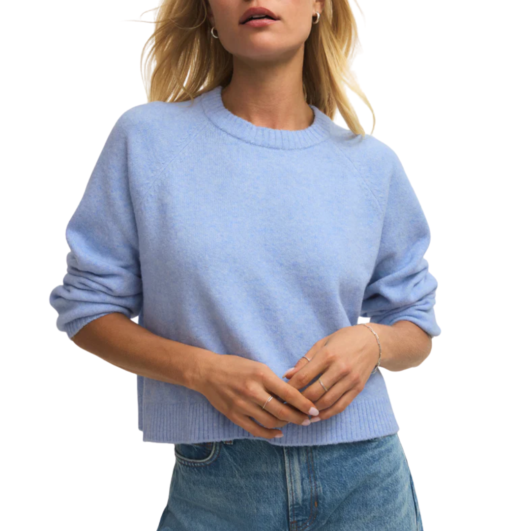 COMING UP SWEATER BLUE LIGHT