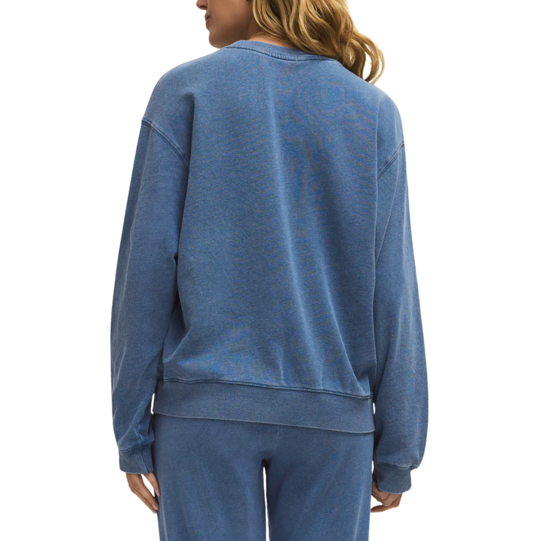 BOYFRIEND DENIM SWEATSHIRT CALYPSO BLUE INDIGO