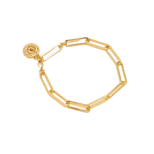 PAPER CLIP BRACELET GOLD