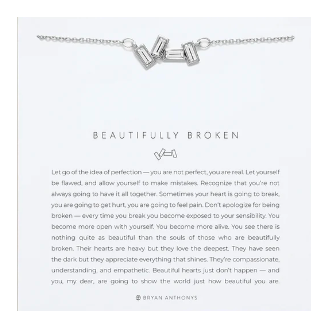 BEAUTIFULLY BROKEN NECKLACE SILVER