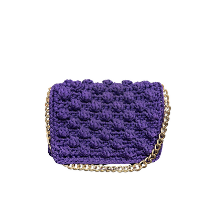 PURPLE BUBBLE GOLD CHAIN