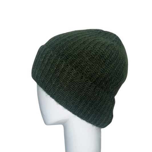 CABLEKNIT BEANIE OLIVE