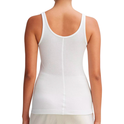 SCOOP NECK TANK WHITE