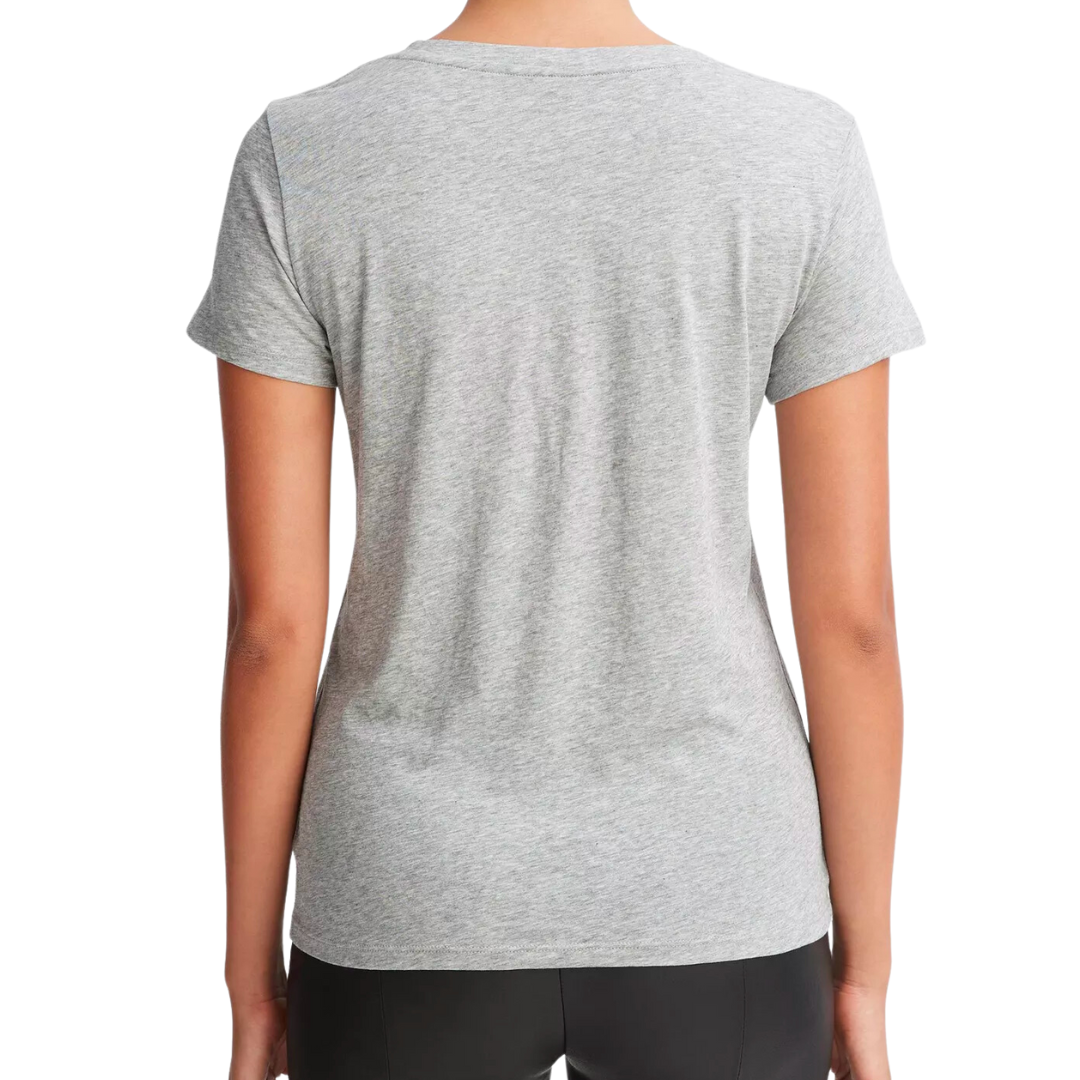 SHORT SLEEVE ESSENTIAL VNECK TEE GREY