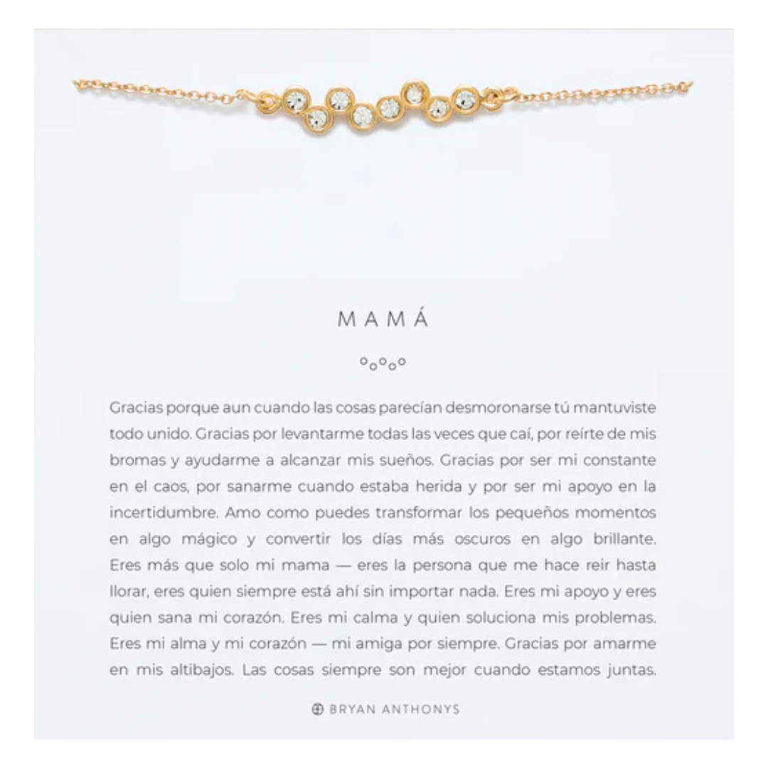 MAMA CRYSTAL NECKLACE GOLD