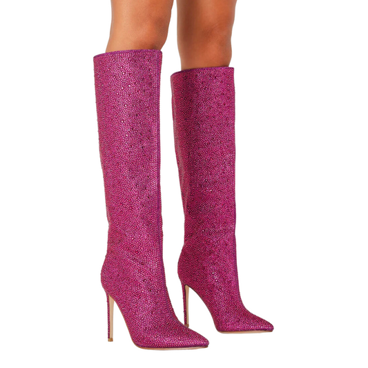 EMMALINE RHINESTONE BOOT MAGENTA