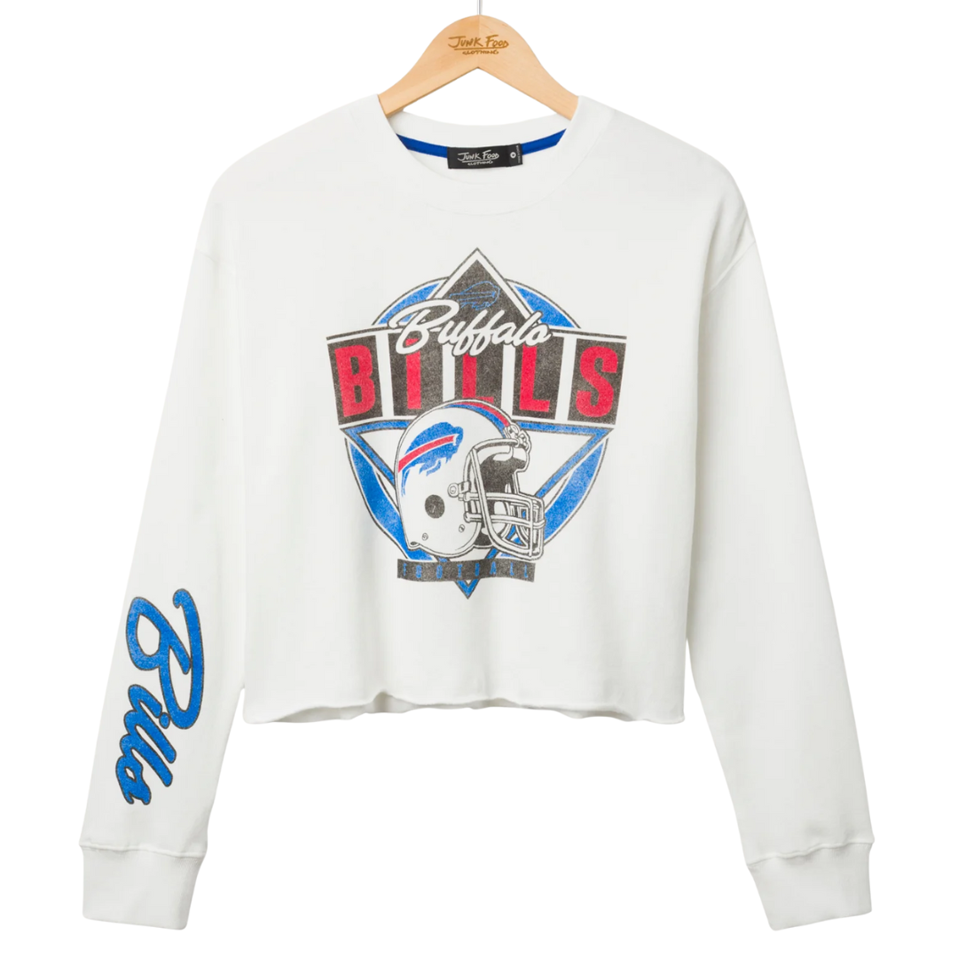 BILLS HELMET LONG SLEEVE TOP WHITE