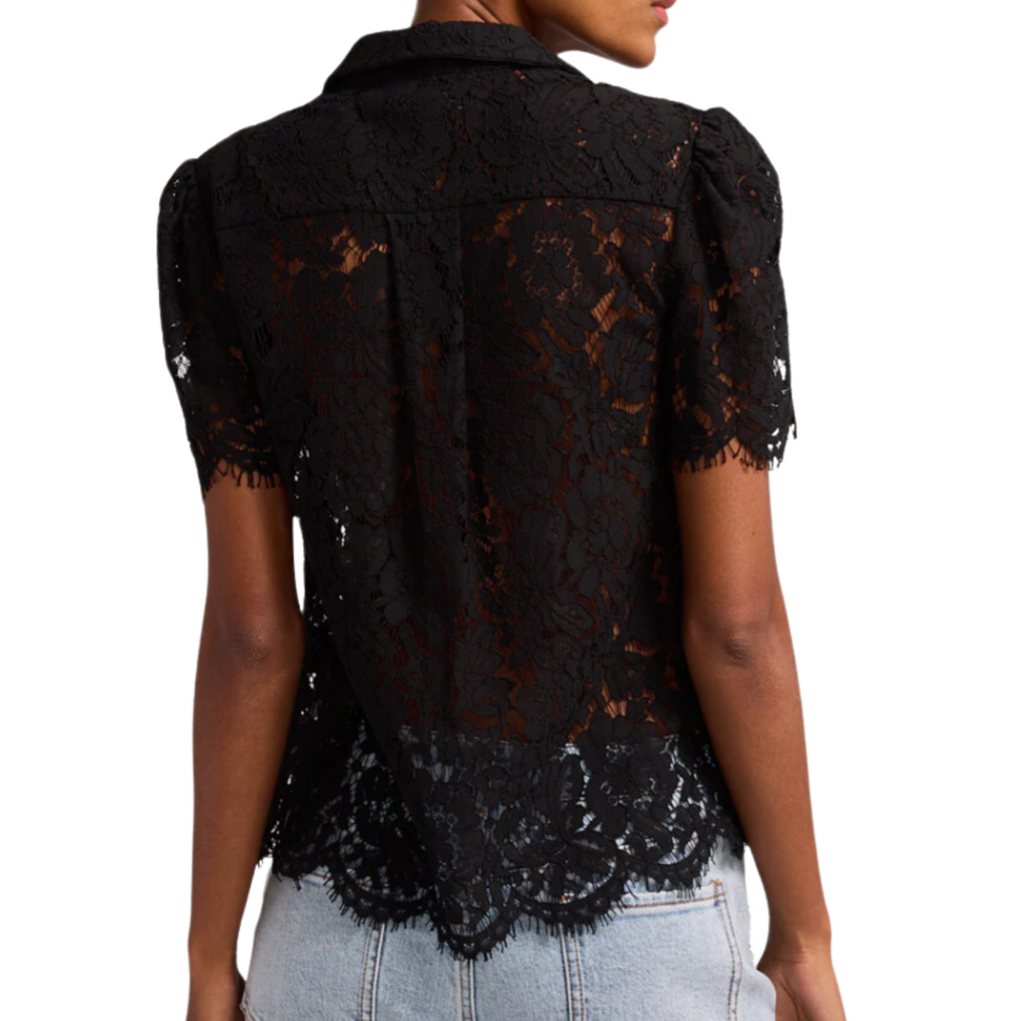 MURPHY LACE SHIRT BLACK