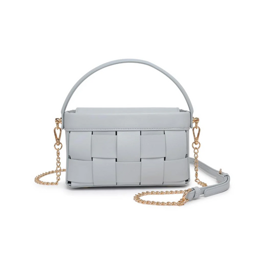 AURORA WOVEN CROSSBODY ICE BLUE