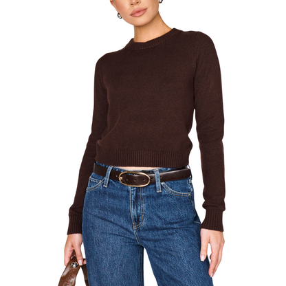 TUCK IN SWEATER MOCHA