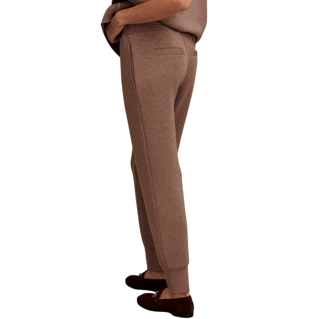 SLIM CUFF PANT 25" DEEP TAUPE MARL FLECK