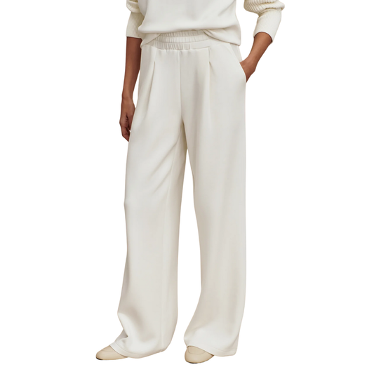 EXTRA WIDE LEG PANT 29.5" EGRET