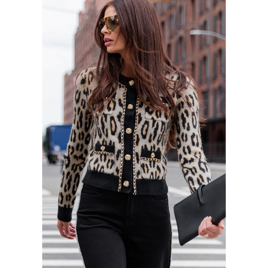 SELMA LEOPARD CARDIGAN