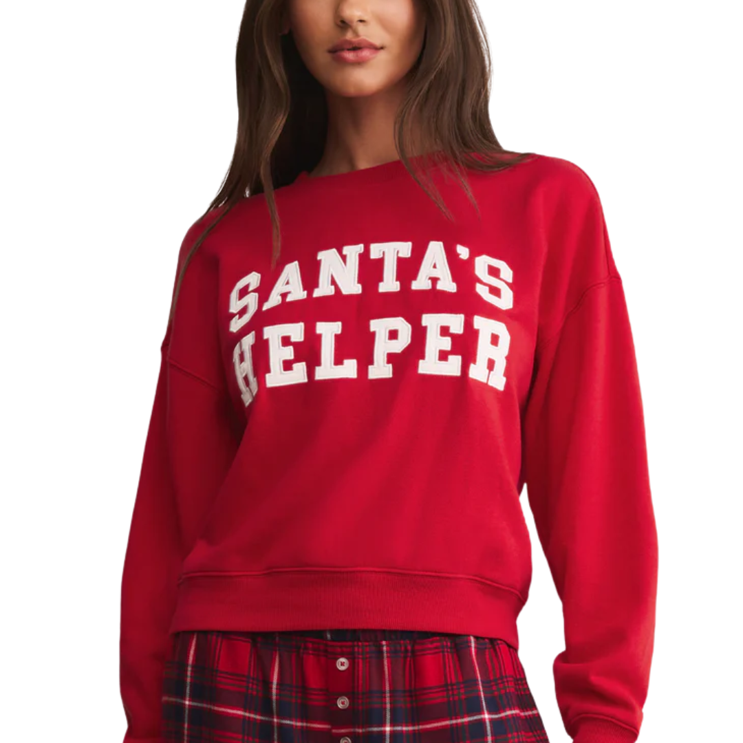 HOLIDAY SWEATSHIRT FESTIVE RED