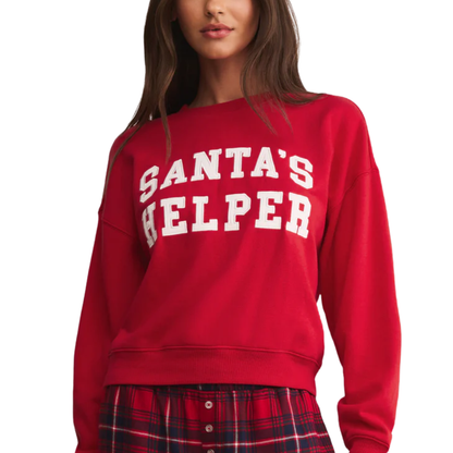HOLIDAY SWEATSHIRT FESTIVE RED