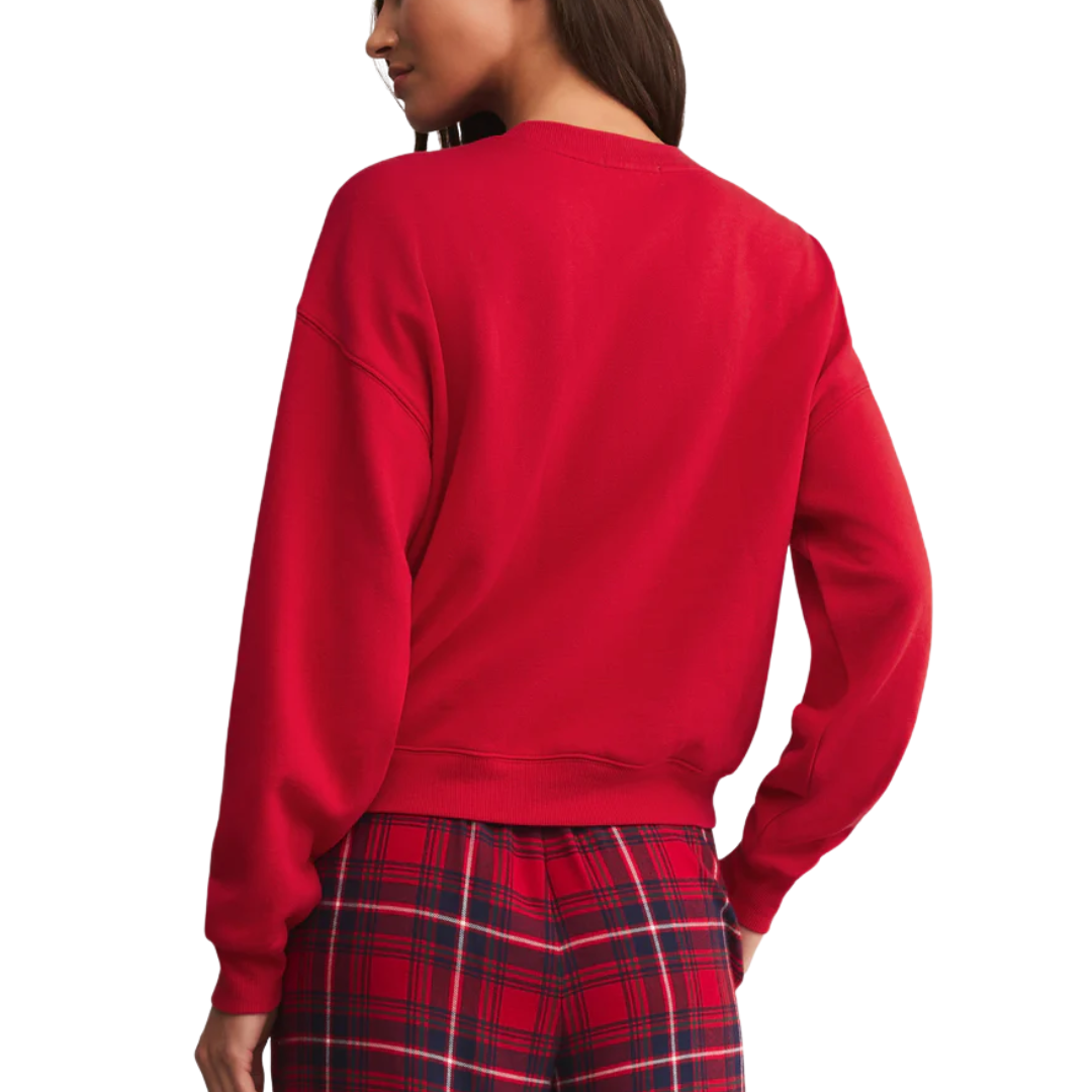 HOLIDAY SWEATSHIRT FESTIVE RED