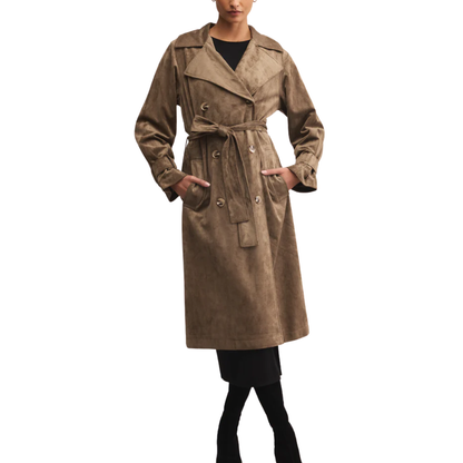 DORIAN SUEDE TRENCH COAT RETREAT