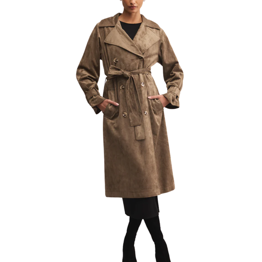 DORIAN SUEDE TRENCH COAT RETREAT