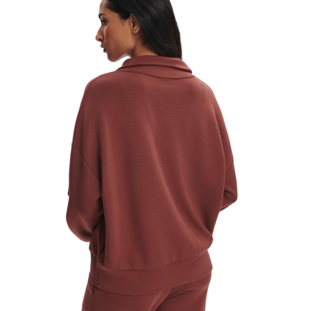 HAWLEY HALF ZIP TOP CINNAMON