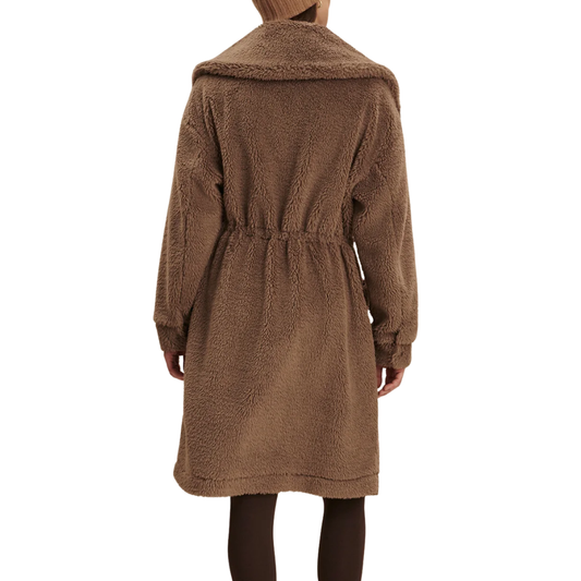 LOGAN SHERPA COAT ASH TAUPE
