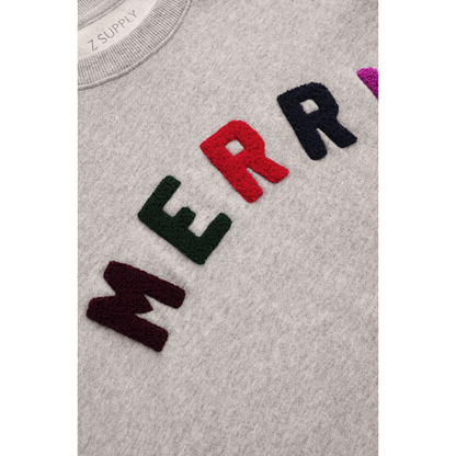 MERRY SUNDAY SWEATSHIRT HEATHER GREY