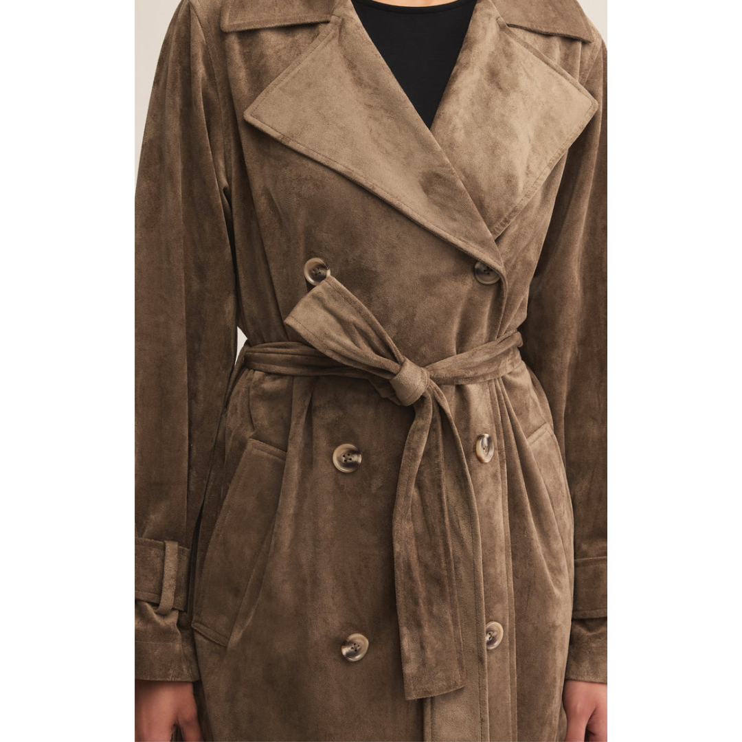 DORIAN SUEDE TRENCH COAT RETREAT