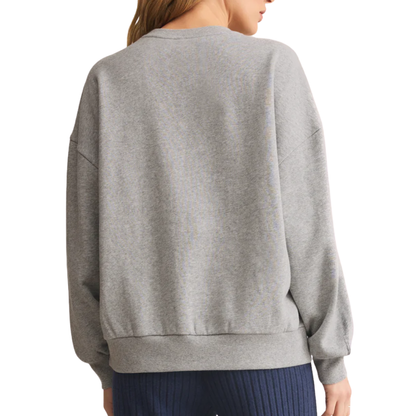 MERRY SUNDAY SWEATSHIRT HEATHER GREY