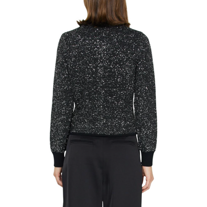 BUTTON DOWN CARDIGAN BLACK