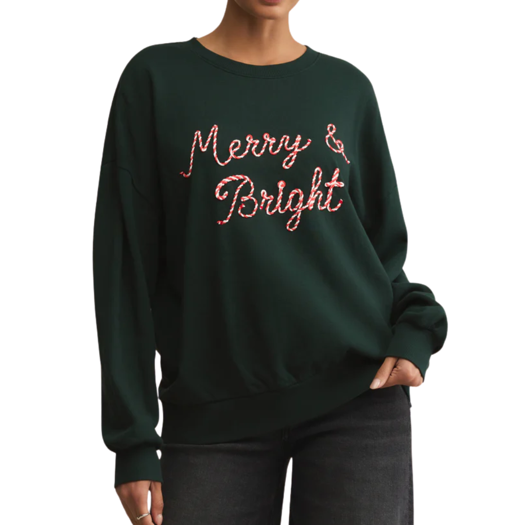 BRIGHT SUNDAY SWEATSHIRT GARLAND GREEN