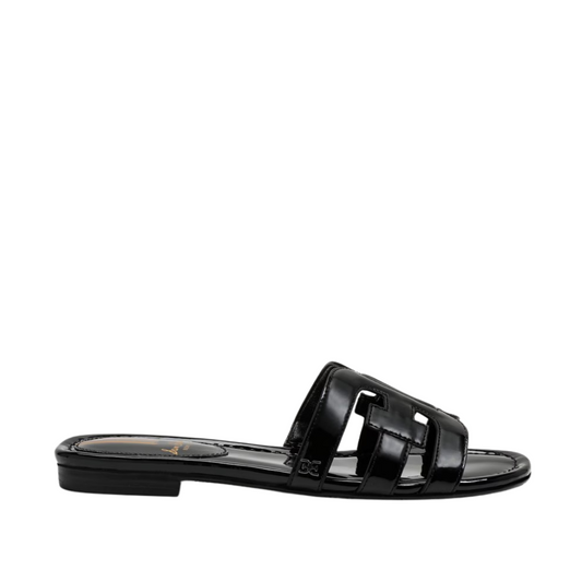 BAY SANDAL BLACK PATENT