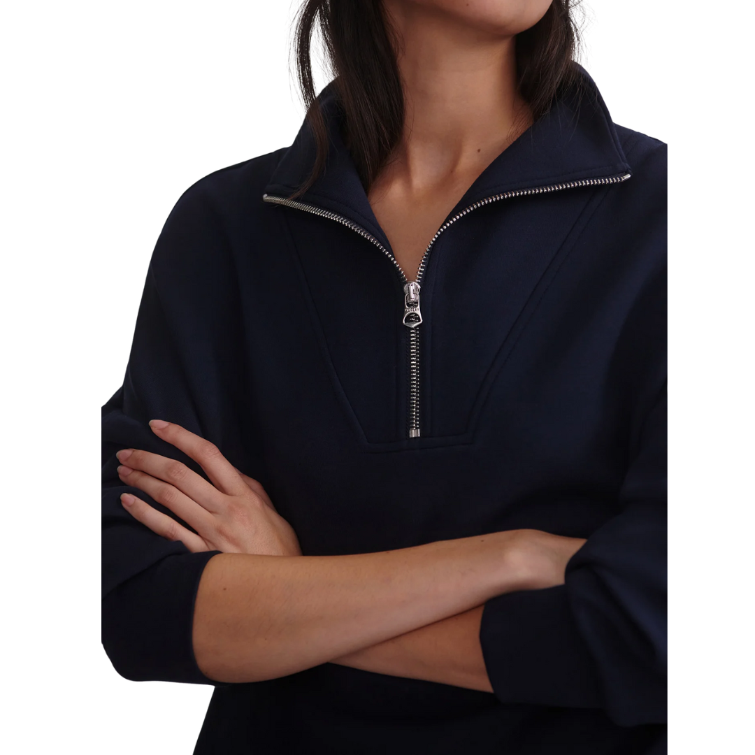 HAWLEY HALF ZIP TOP NAVY