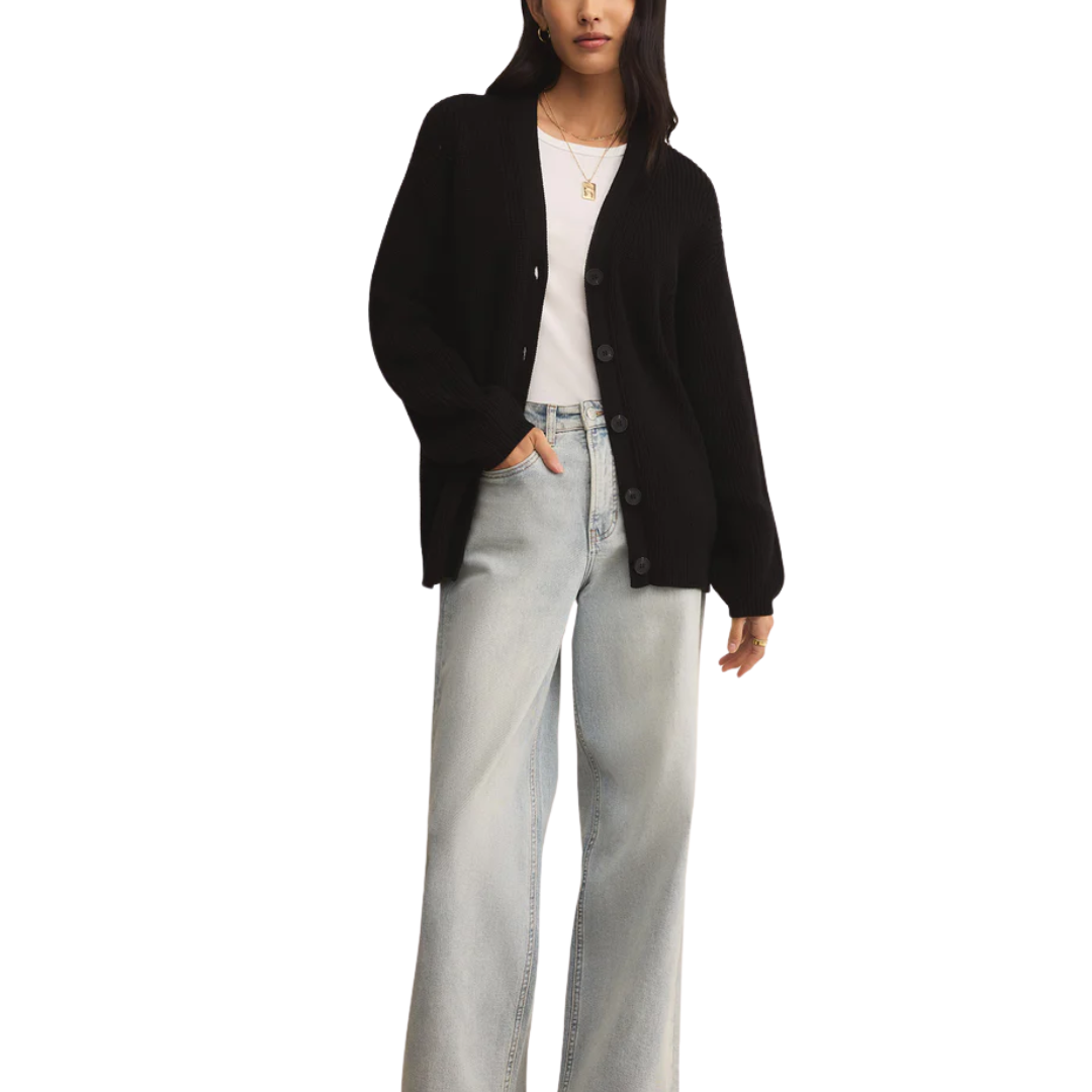 VOYAGER CARDIGAN BLACK