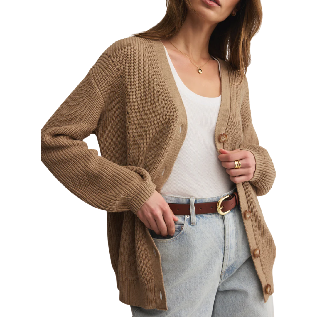 VOYAGER CARDIGAN DESERT TAN