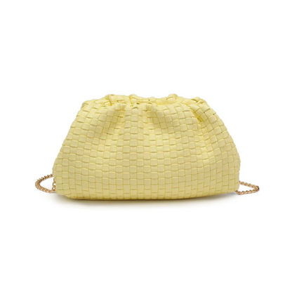 TATE WOVEN CLUTCH BUTTER