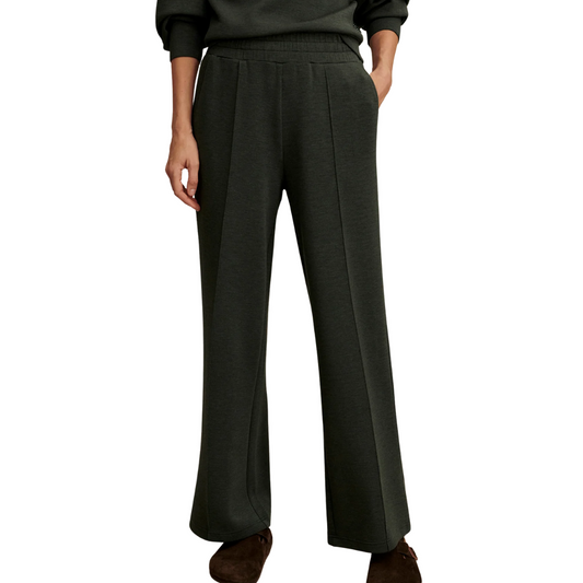 THE WIDE LEG PANT 28" OLIVE MARL