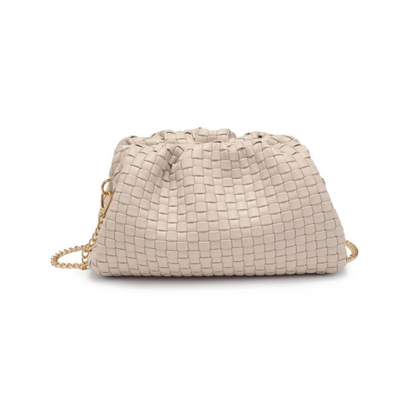 TATE WOVEN CLUTCH OATMILK