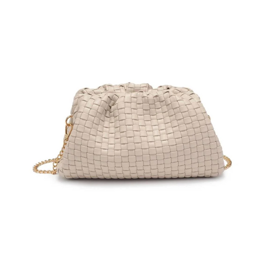 TATE WOVEN CLUTCH OATMILK