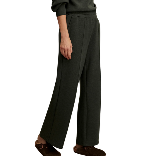 THE WIDE LEG PANT 28" OLIVE MARL