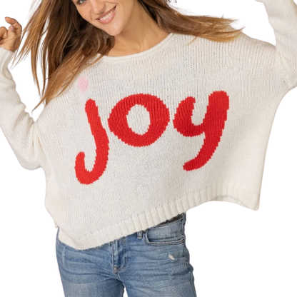 JOY CHUNKY SWEATER WHITE